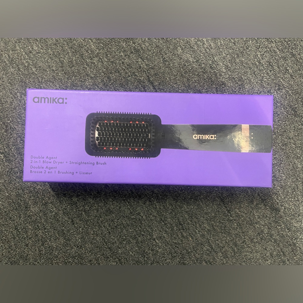 Amika Purple 2-in-1 Styling Brush